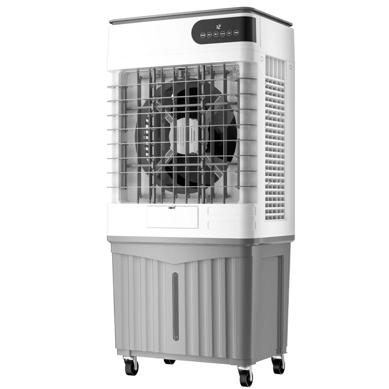 47 Inches High Digital Fan Air Cooler Plastic Water Mist Evaporative Cooling Tower for Office Household Floor-Standing for Hotel