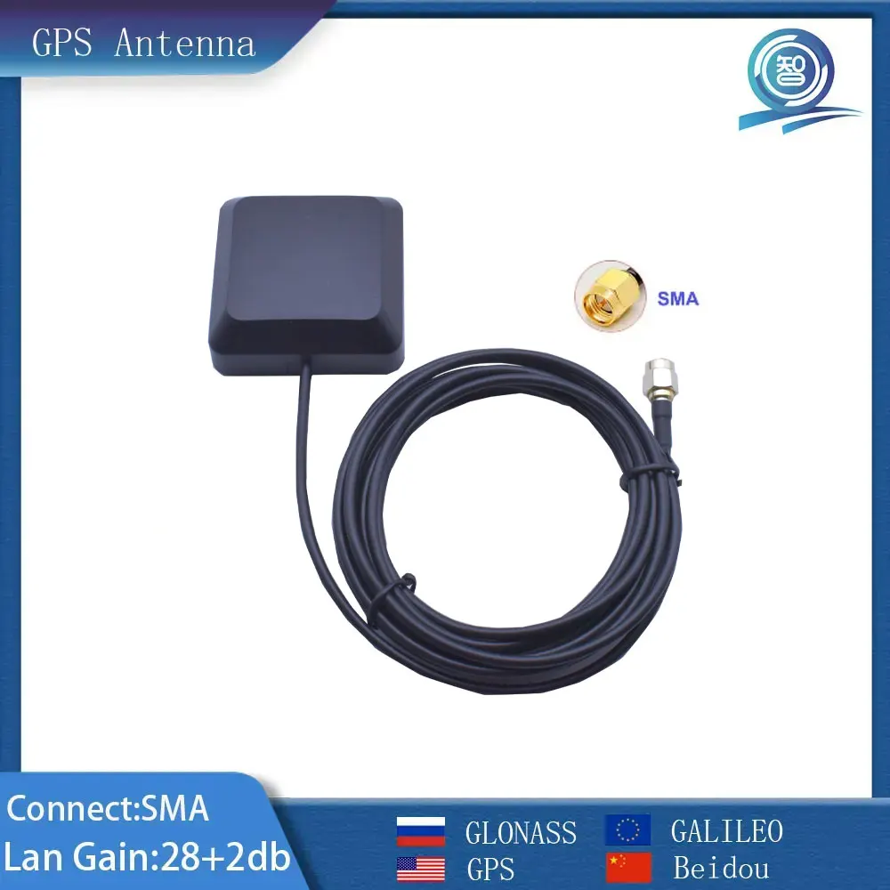Antena GNSS GPS BDS GALILEO GLONASS L1 L2 L5 Band NEO-M8N LNA GAIN 28dbi Gain Antena zewnętrzna SMA Connector