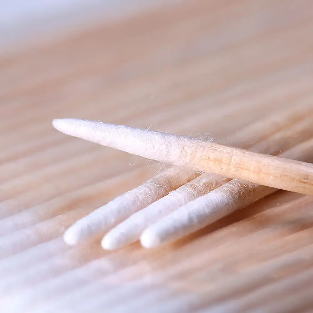 100pcs/bag Cosmetic Tools Disposable Cotton Swab Lint Free Ultra-small Tip Cotton Sticks Makeup Accessories