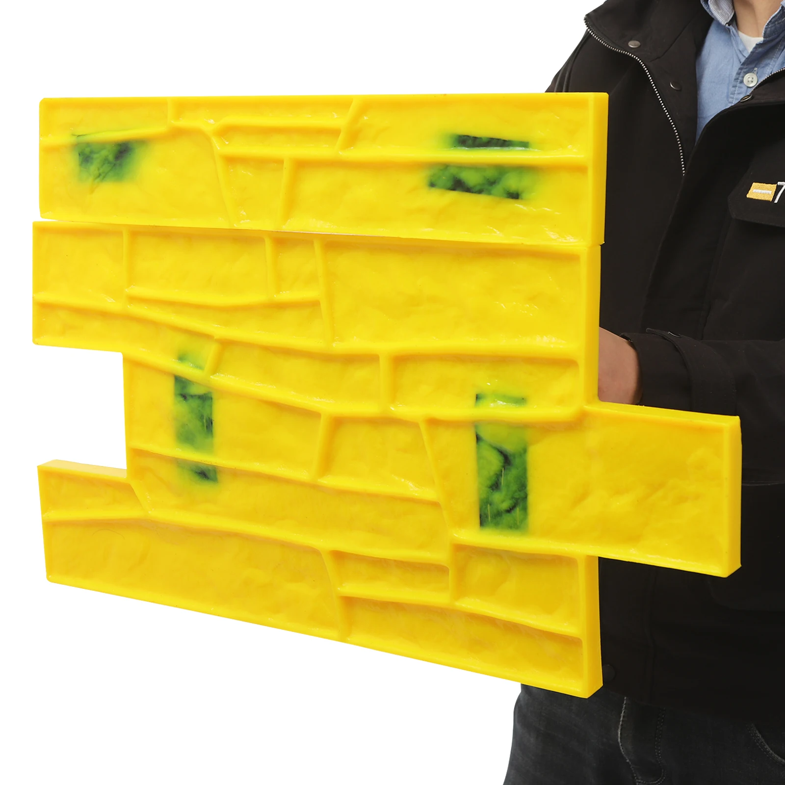 Tapete de textura de concreto Molde de concreto quadrado retangular irregular Molde de textura de cimento