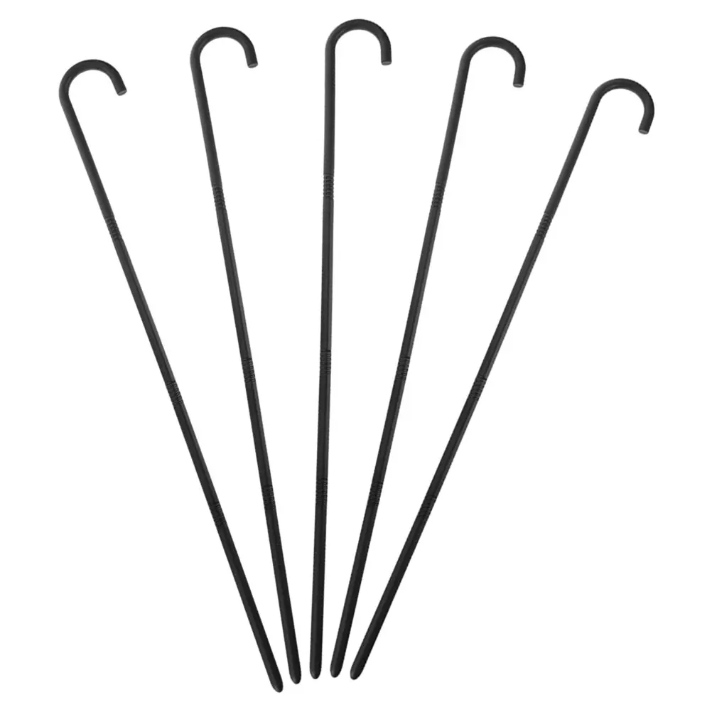 

5Pcs Black Magician Cane Prop Lightweight Detachable 100Cm Stage Performance Halloween Cosplay Costume Accessory