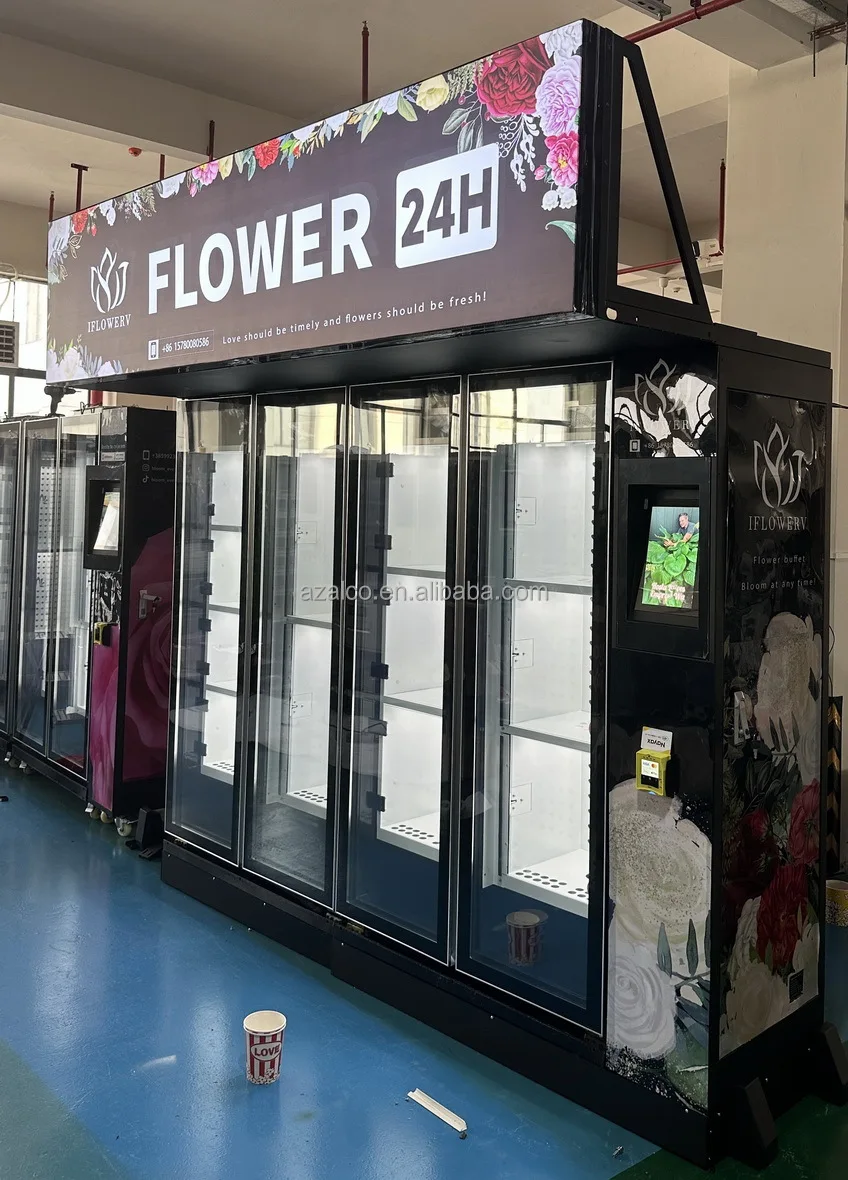 Dispenser OEM ODM Fornitore per Flower ShopSmart Cooling Locker Distributore automatico Self-Service Floral