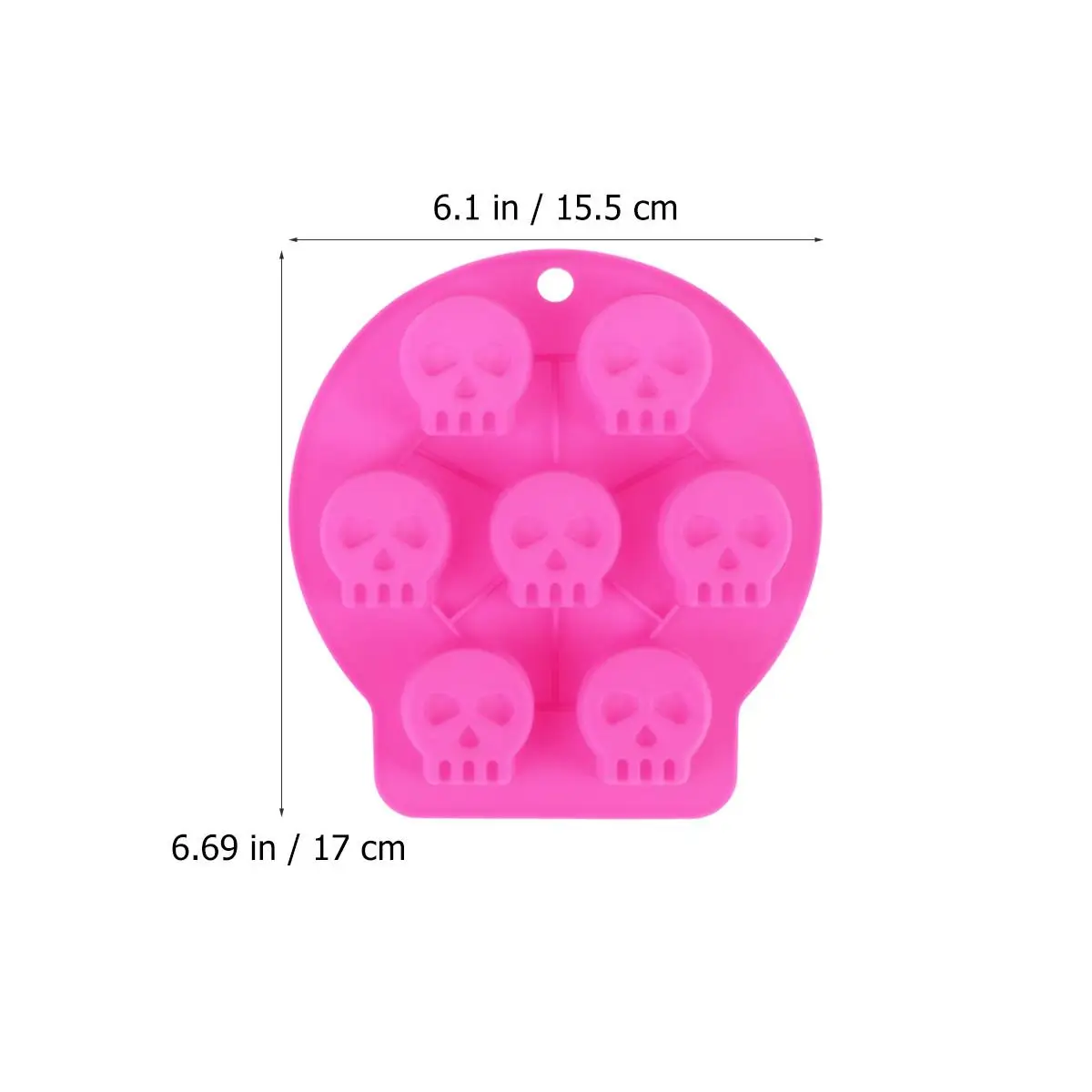 

Food Grade Silicone Skull Ice Cube Mold Multi Cavity Ice Making Tray Halloween Party Drink Accessory Whiskey Cocktail