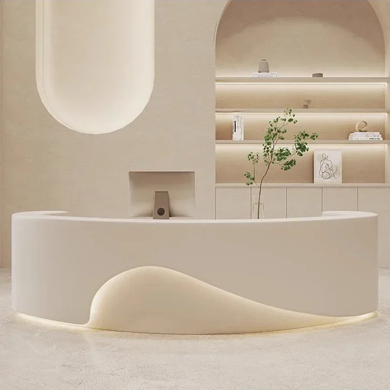 

Italian Style Beauty Salon Reception Desks Simplicity Clothing Store Reception Desks Designer Office Furniture Receptionen HBRD