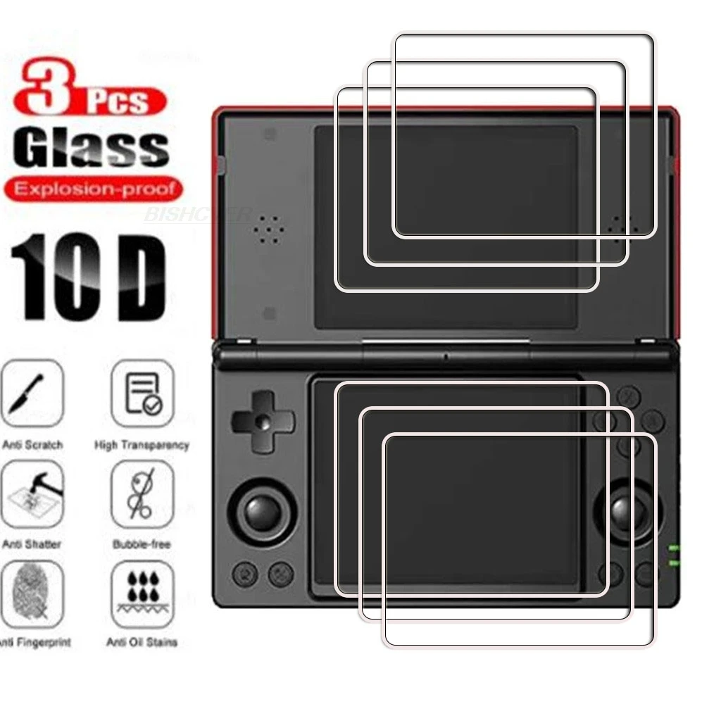 2IN1  HD Tempered Glass For Anbernic RG DS 4”AnbernicRGDS RGDS Handheld Game Screen Protector Cover Film