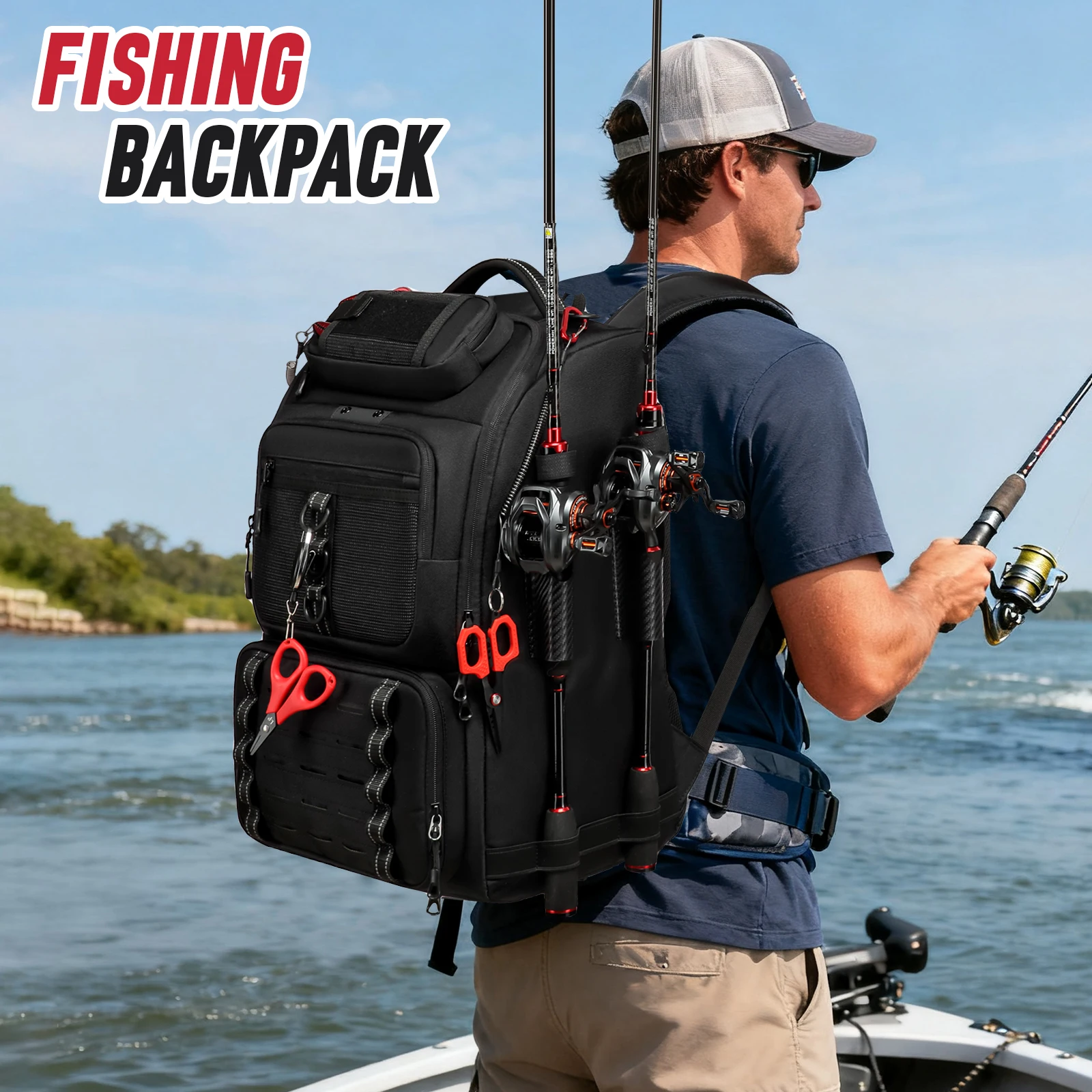 Thumbnail 2 - #38 Latest Fishing Backpacks Offers