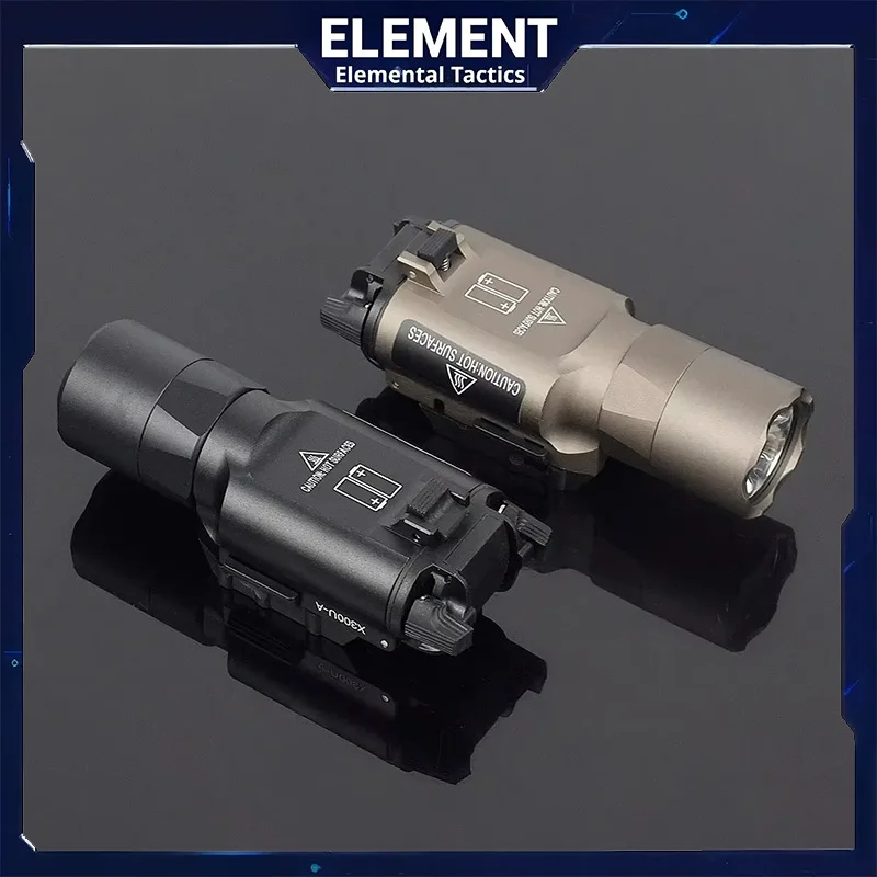 

Тактический светодиодный стробоскоп Element SureFire X300 X300U Ultra X300V для пистолетов и пневматического оружия, крепление на 20-мм планку, для страйкбола и охоты