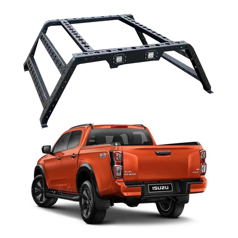

Multifunctional 4x4 Sport Roll Bar Universal Adjustable Carrier Cage for Tacoma Truck Bed Ladder Rack Pickup Truck Ladder Rack