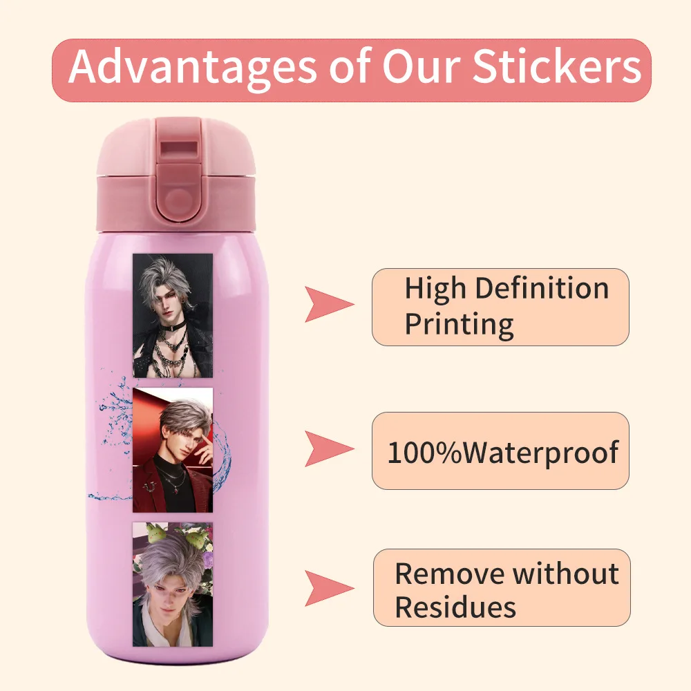 10/80 SZTUK Naklejki z motywem gry Love and Deespace, postać męska Sylus, kreskówkowe, dekoracyjne, do samodzielnego wykonania, na laptopa, gitarę, wodoodporne, zabawka dla dzieci