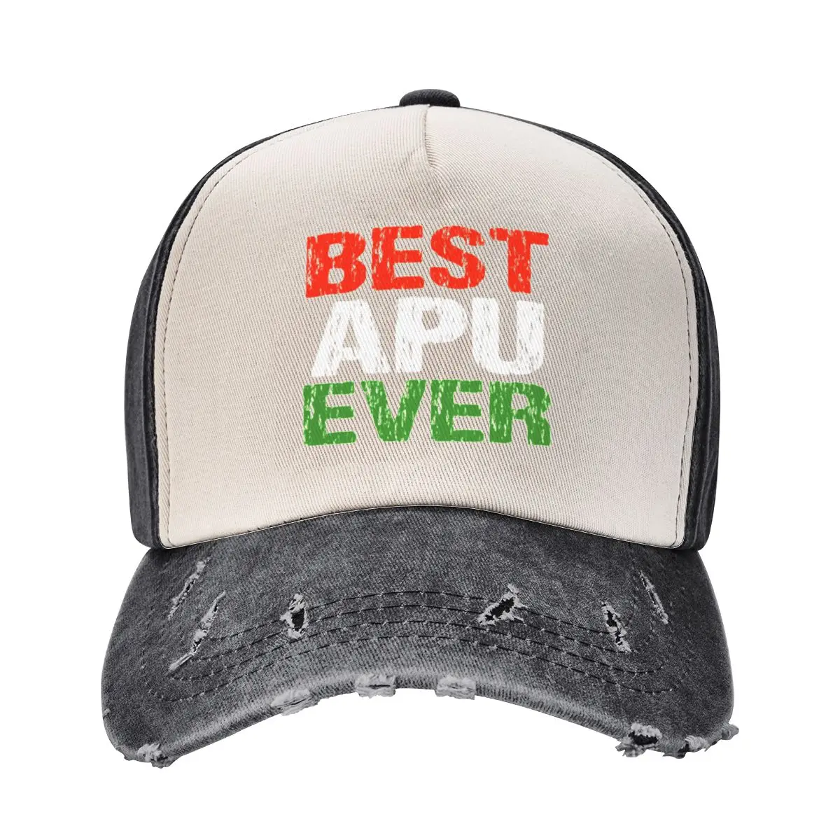 Hungarian Dad Best Apu Ever Father Apa Hungary Flag Distressed Baseball Cap Rugby Fashion Beach Male Women's