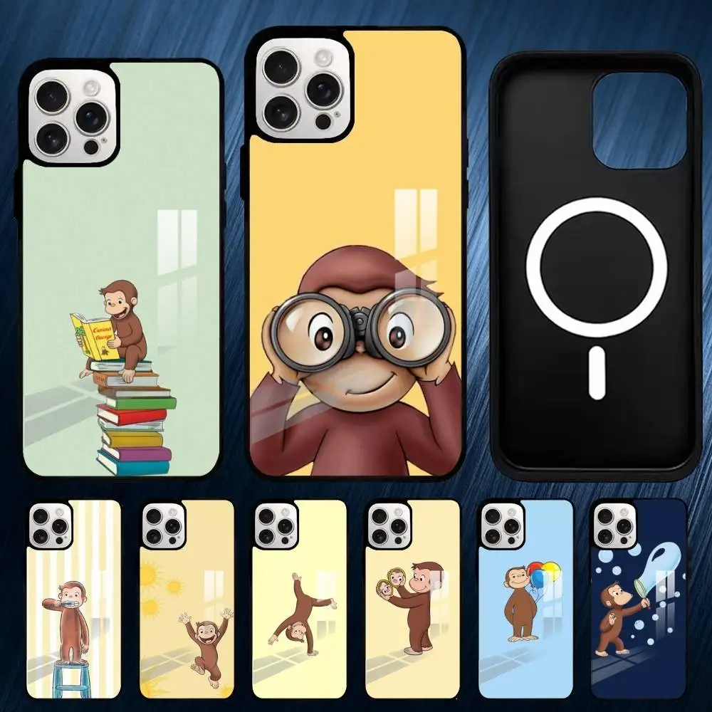 

Mokey CC-Curious G-George Phone Case For iPhone 17,16,15,14,13,12,11,Plus,Pro,Max Magsafe Magnetic Wireless Charging