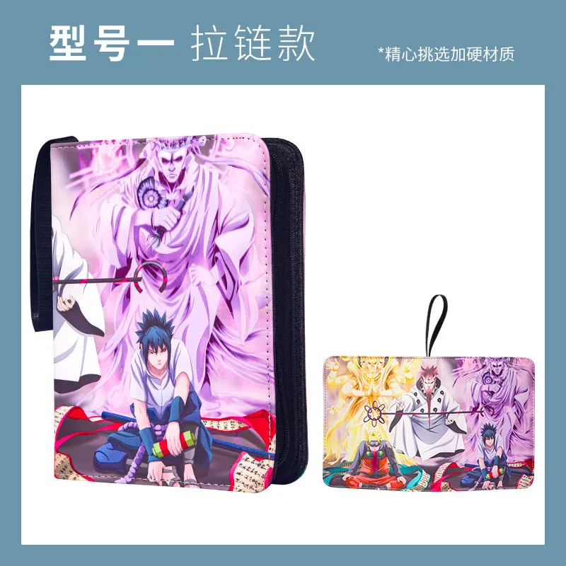 400pcs/900pcs Card Album Book Anime NARUTO Collection Card Zipper Game Cards Sasuke Sakura Kakashi Binder Holder Kids Gift