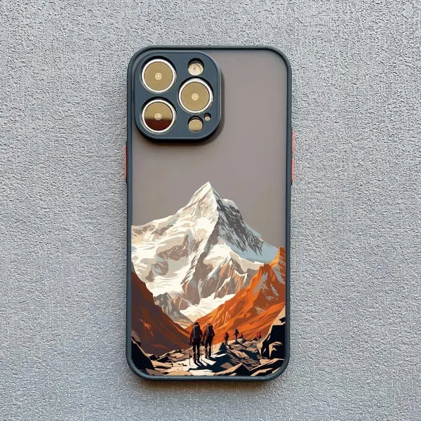 Nebelgebirge-Landschaft Handyhülle für iPhone 15 14 12 13 Mini 16 Plus 17 16 11 Pro Max X XS XR Stoßfeste Rückseite Schutzhülle – Detail 8