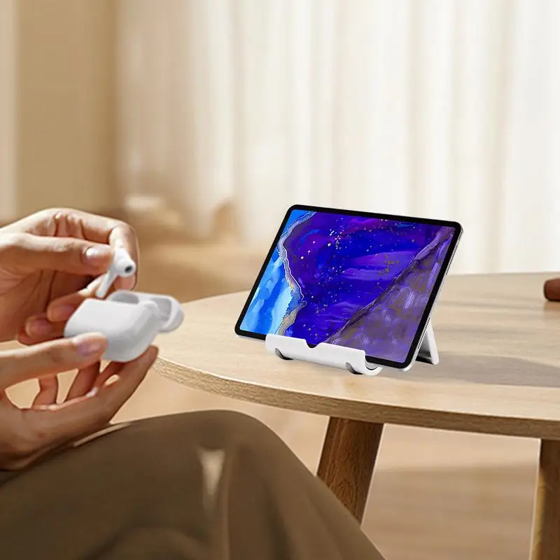 plastic flexibele opvouwbare mobiele telefoon tablet bureau standaard houder smartphone mobiele telefoon beugel voor mobiele telefoon standaard