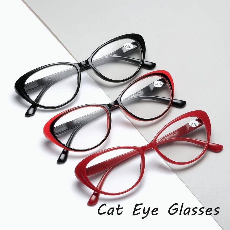 

Cat Eye Reading Glasses Blue Light Blocking Eye Protection Eyewear Ladies Computer Reading Eyeglasses Anti-radiation Glasses