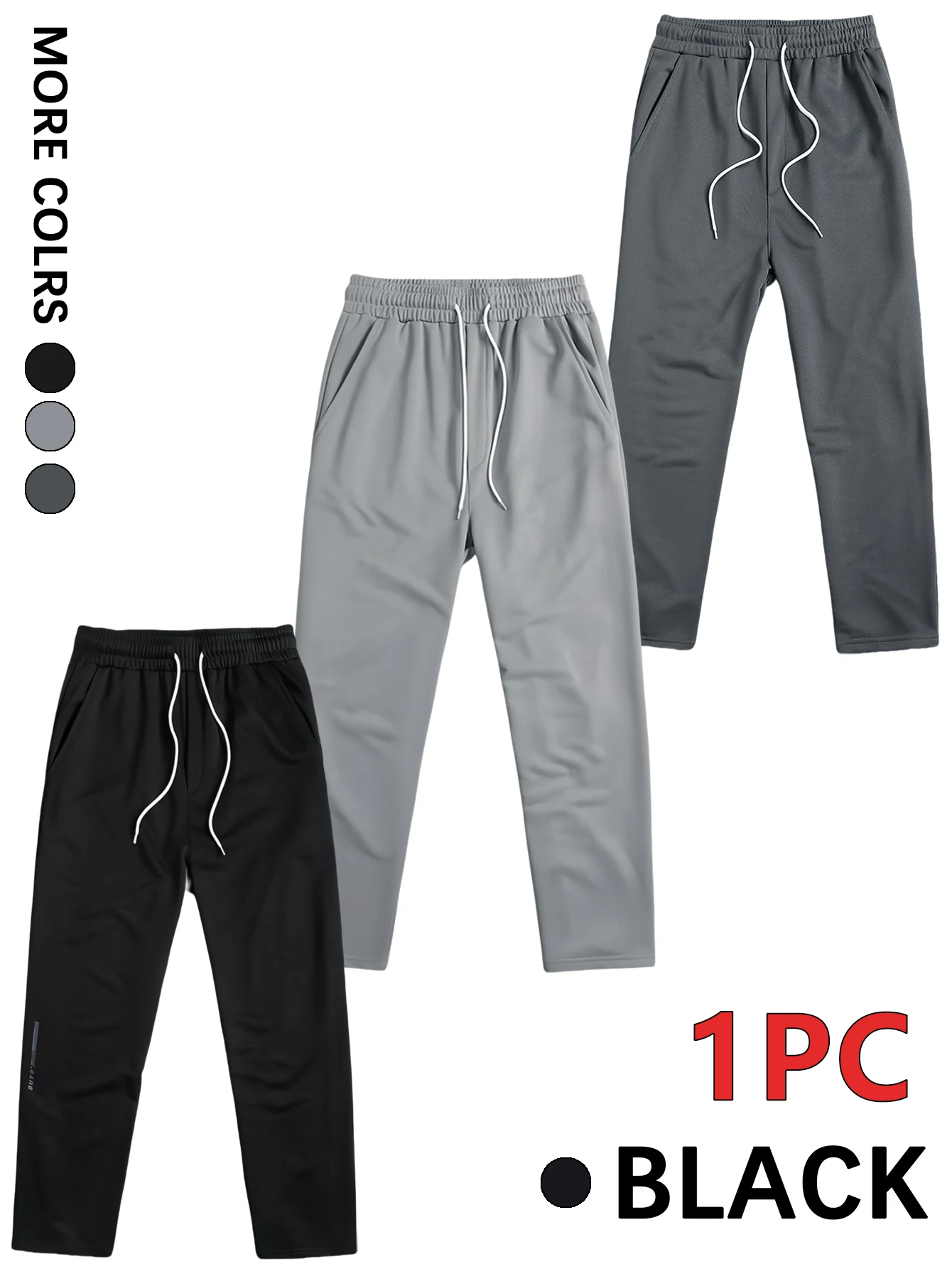 

Мужские обычные однотонные брюки для спорта и отдыха на плоской подошве, цельный комплект, легкая, дышащая, удобная ткань, подходит для домашнего отдыха, занятий спортом, бега, повседневная рабочая одежда, цельные мужские спортивные и повседневные брюки, 