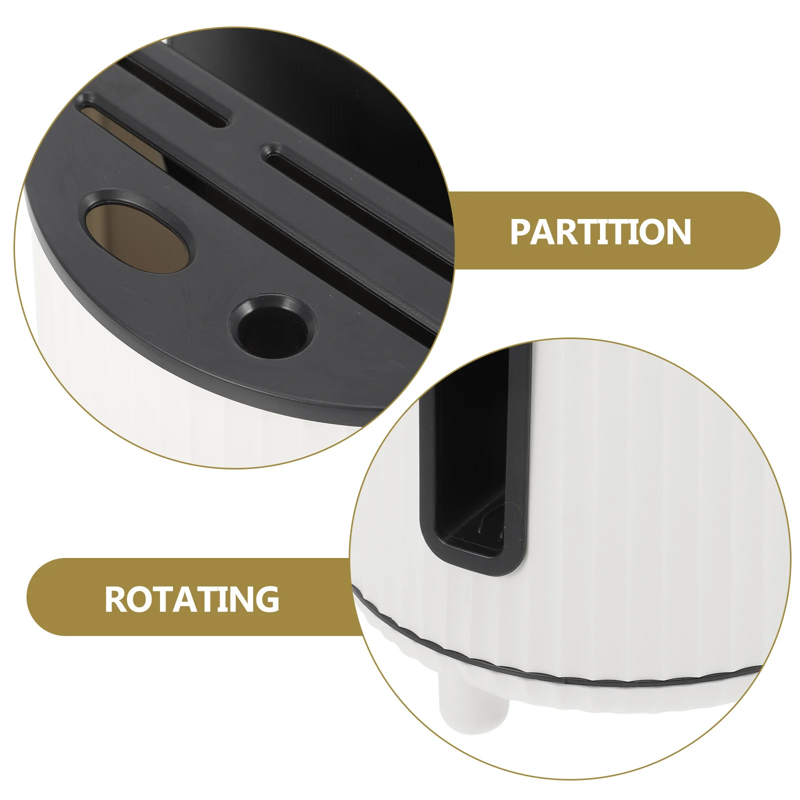 

Rotating Kitchen Cutter Holder Base Household Storage Rack For Knives Spoons Chopsticks Multifunctional Organizer Safe
