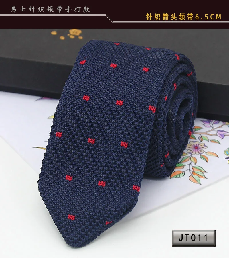 Neue Strick krawatten lässig dünne Krawatte für Party Jungen Mädchen gestrickt gestreifte Krawatte Hochzeit Krawatte für Bräutigam Hals tragen für Männer – Detail 5
