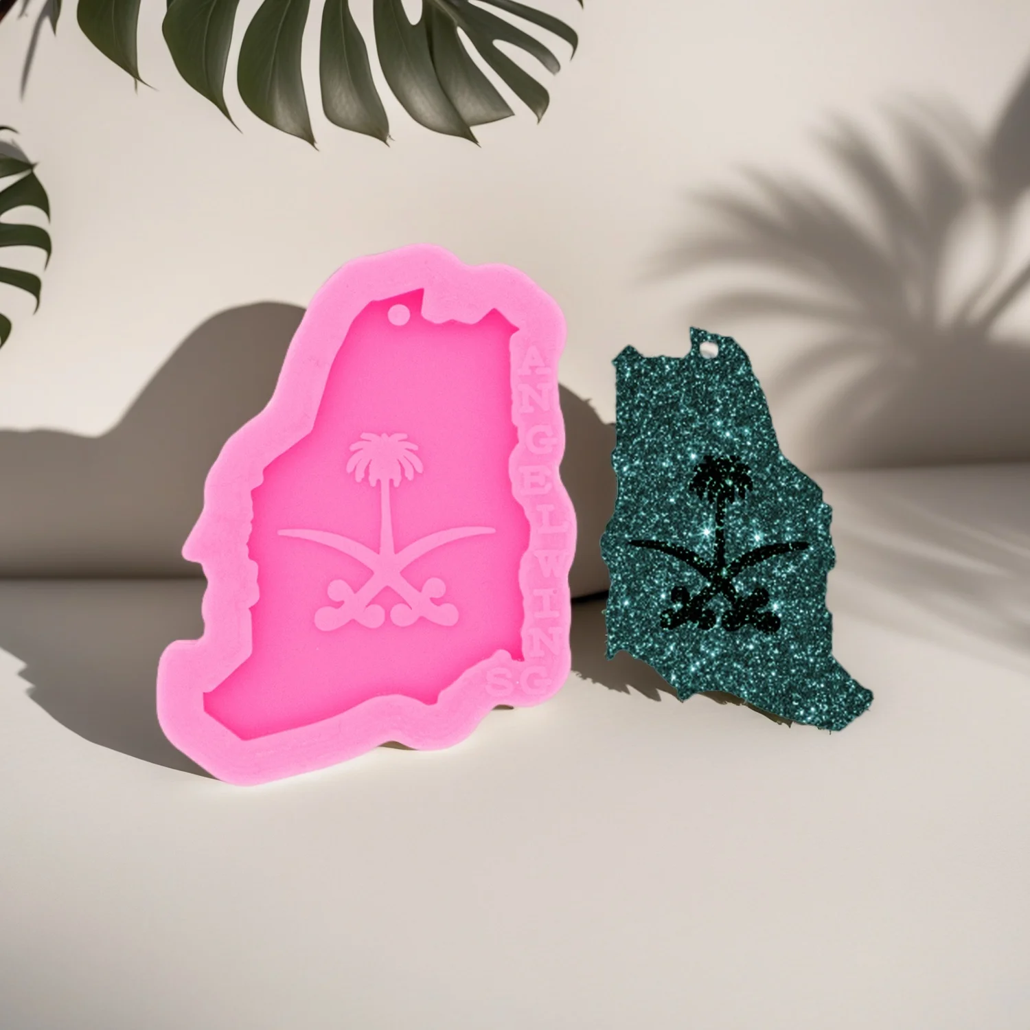 Silicone Puerto Rico map Molds Making Keychain Pendant Casting Resin Jewelry, DIY Cake Chocolate Mould - view 6