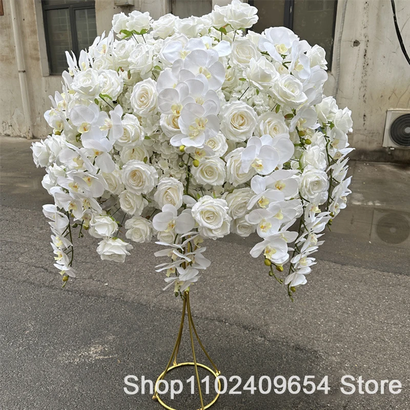 90cm to 40cm Large Flower Ball Artificial Table Centerpiece for Wedding Event Decoration Road Leading Floral Arrangement Decor