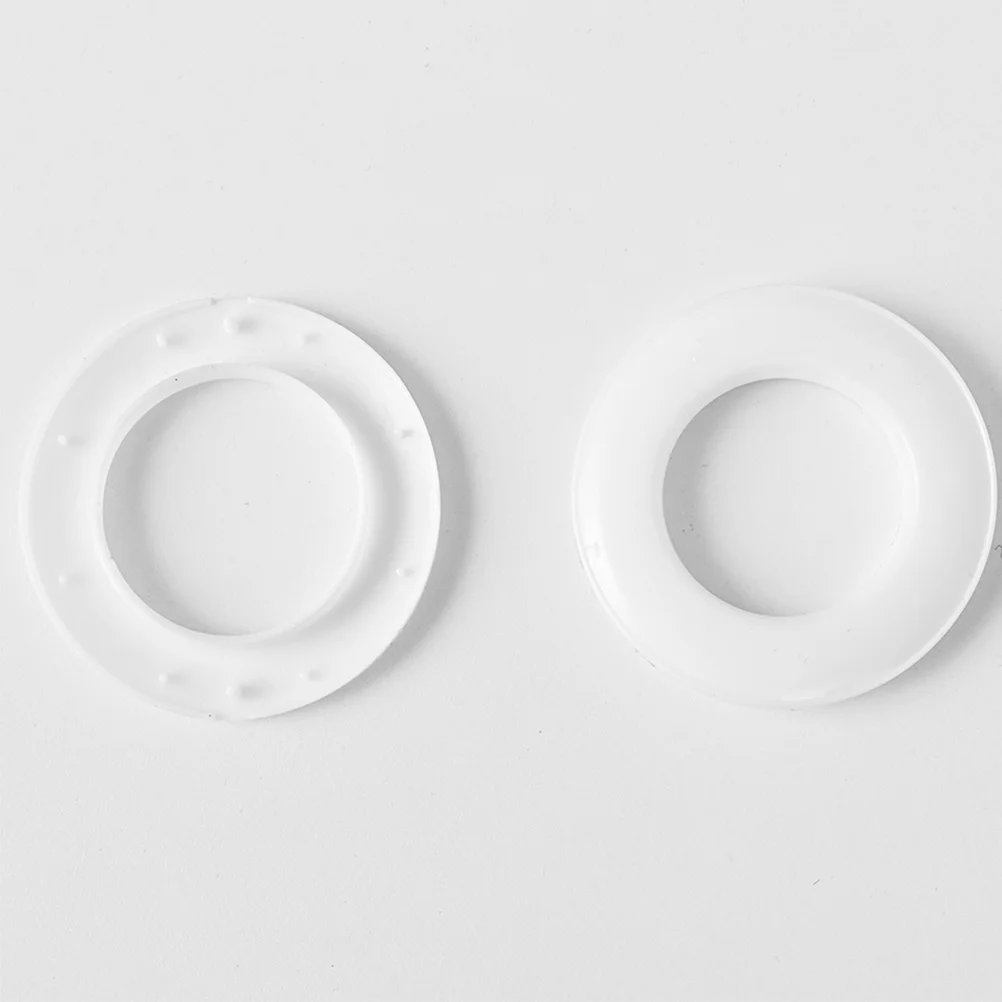 6 قطع من حلقات الستائر البلاستيكية القابلة لإعادة الاستخدام للستائر ومستلزمات ديكور نافذة المنزل #3