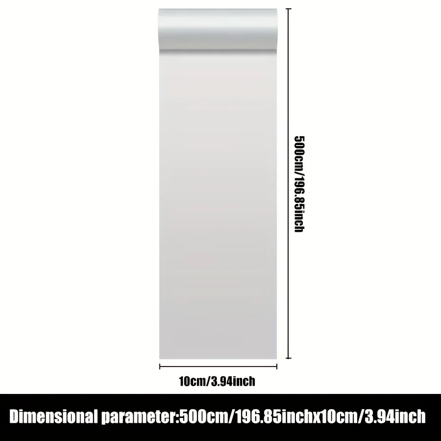 1 Roll Thickened Silvery/Golden Wallpaper Border, Self-Adhesive Wall Wallpaper, Decorative Wall Stickers, Bedroom Decorations