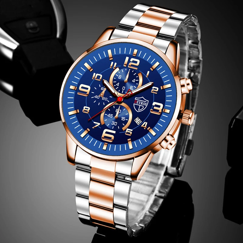 reloj Steel 2023 Luminous Men's hombre Brand Watch