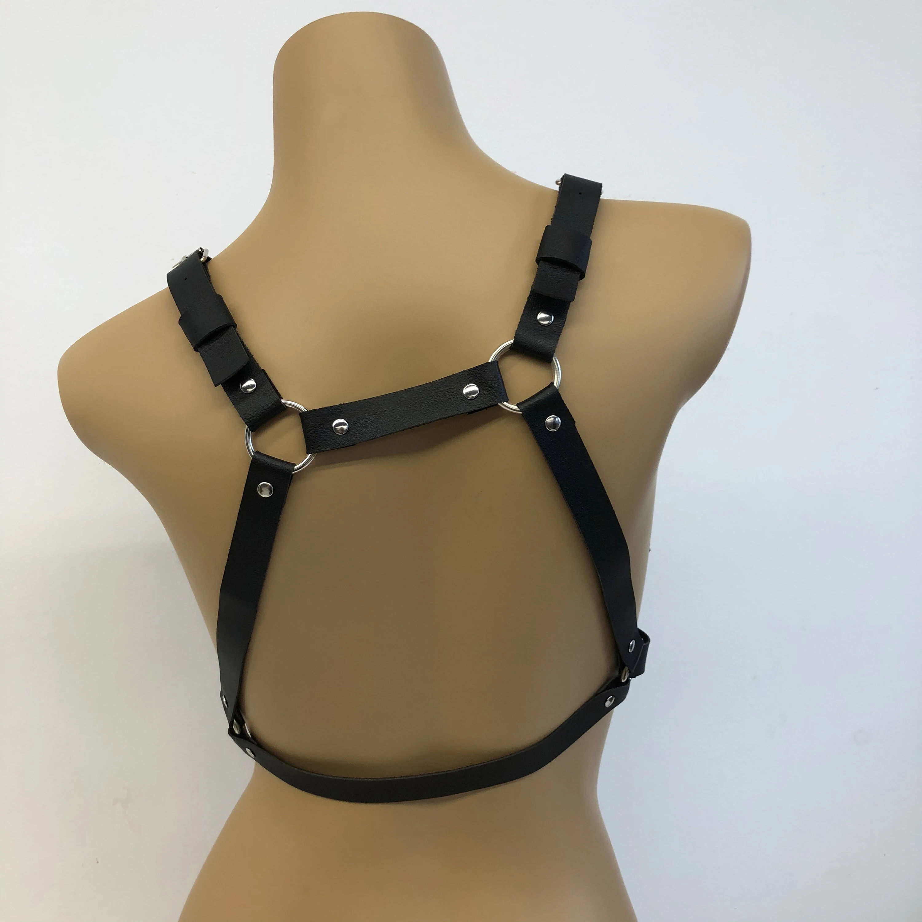 Women Fashion Waist Belt Leather Strap Chest Strap Suspneder for Women Decorative Harness Straps Gothic Clothing Accessorie