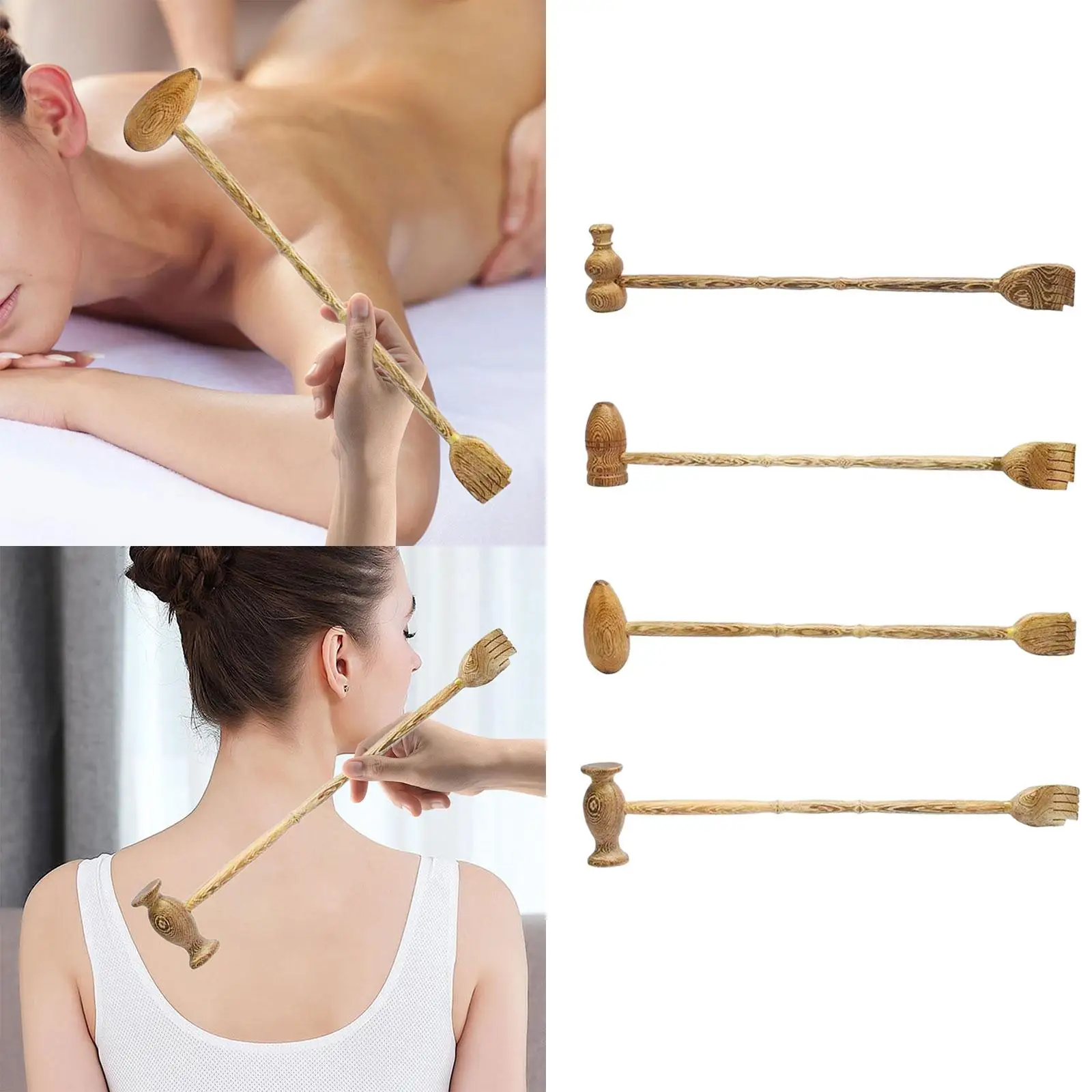 

Body Scratcher Massage Tool Portable Wood Tickle Stick for Elderly Adults