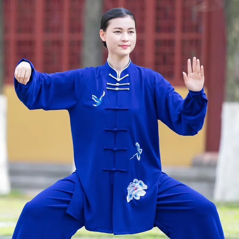 Adult Traditional Tai Chi Uniform China Flag Martial Arts Suit Wushu Suit Chinese Kung Fu Tai Chi Chuan Performance Wear 11012