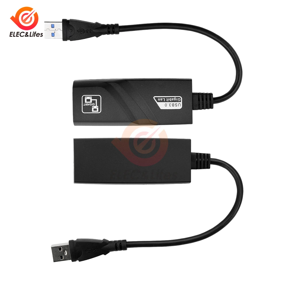 1000Mbps USB3.0 To Rj45 Network Adapter RTL8153 Lan Ethernet Adapter 10/100/1000Mbps Network Card For Macbook Laptop Win10/11