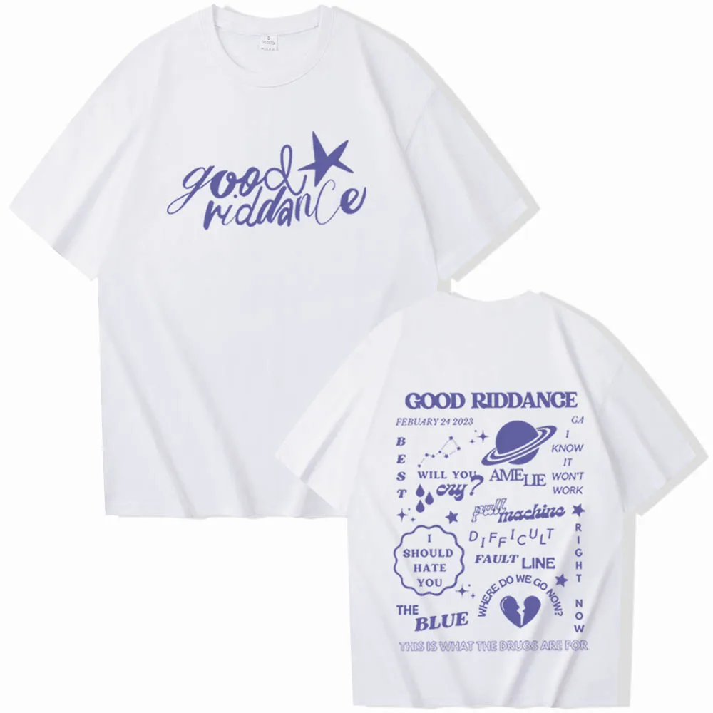 Gracie Abrams Good Riddance T-Shirts Gracie Abrams Merch Harajuku O-Neck Short Sleeve Shirts Gracie Abrams Fans Gift Unisex