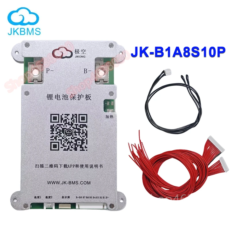 JK-B1A8S10P jikong BMS 4S 5S 6S 7S 8S 12V 24V Battery With 1A Active Balance bms lifepo4 Li-ion LTO