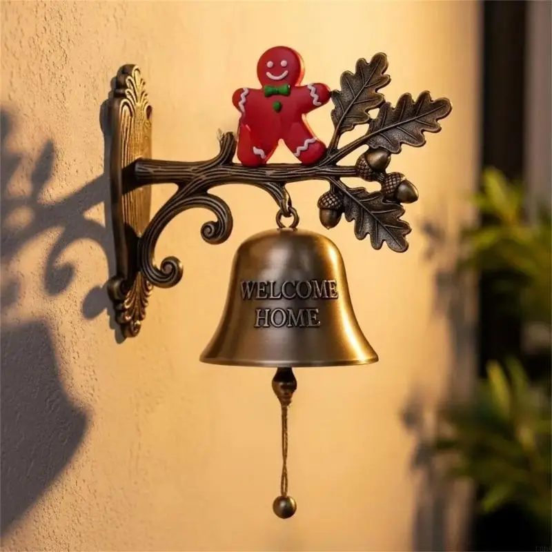  Upgrades Holiday Cheer Metal Welcome Doorbell Outdoor Indoor Decoration Professional Quick Installation Perfect Present