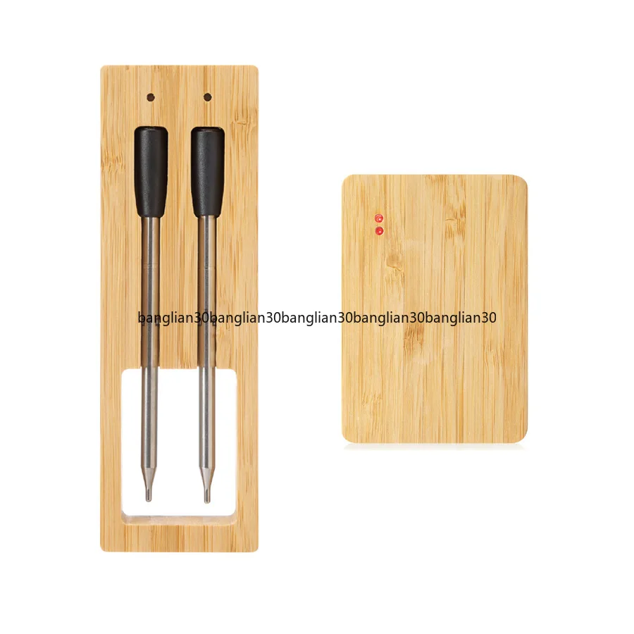 

Bluetooth 5.2 Double Needle Temperature Resistant Oven Thermometer Repeater Spacing Food Thermometer BBQ Smart Home