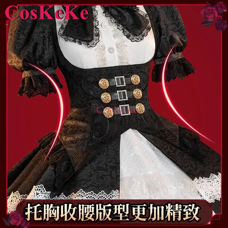 CosKeKe Tokisaki Kurumi Cosplay Anime DATE A LIVE Kostüm Elegantes wunderschönes Lolita-Kleid Aktivität Party Rollenspiel Kleidung S-XL