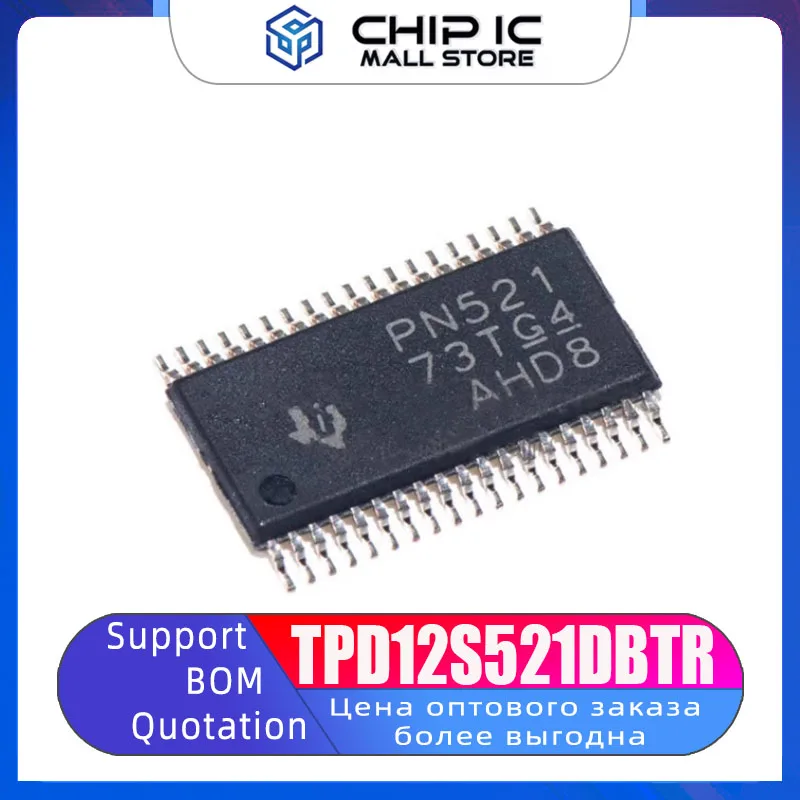 5PCS TPD12S521DBTR Silk screen PN521 HDMI Interface Chip Processing Audio New Original Stock