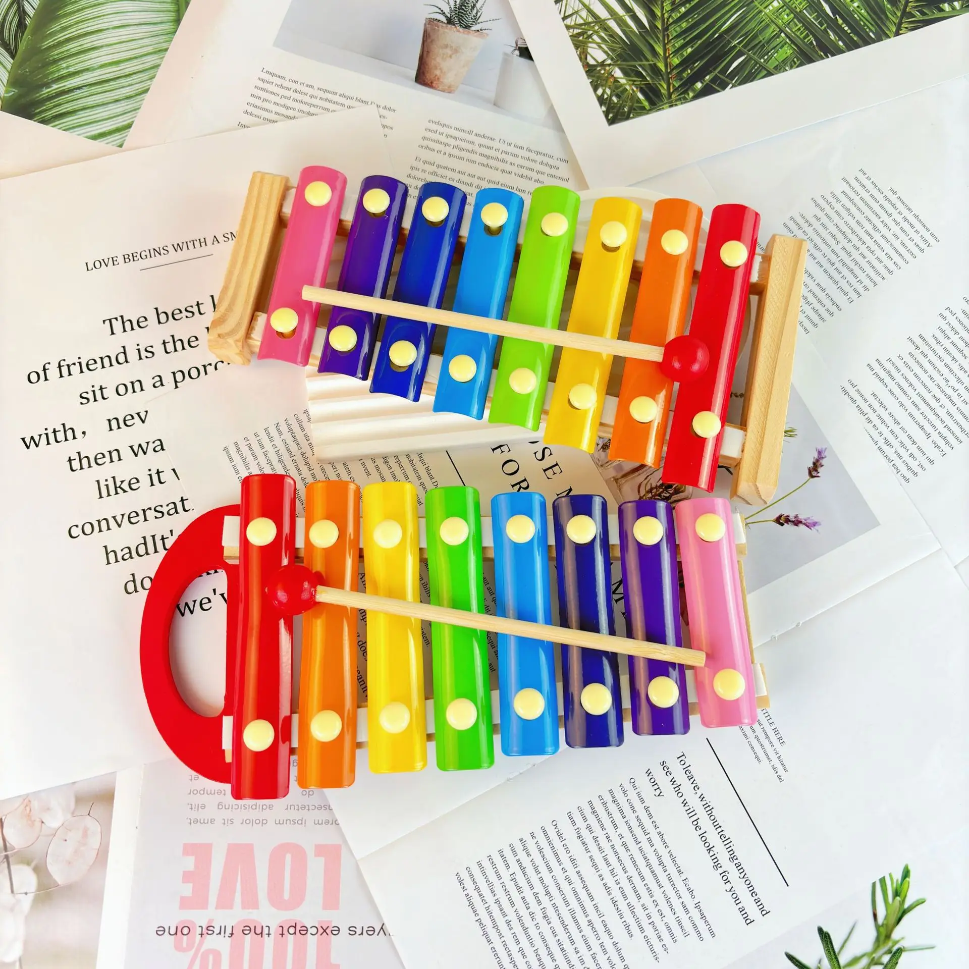Eight-tone Hand-percussion Piano Baby Toys Educational Percussion Early Childhood Musical Instruments Percussion Xylophone Toys