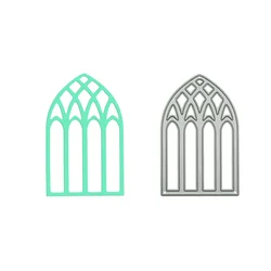 Vintage Window Pattern Metal Cutting Dies For Scrapbooking Handcraft Card Clipart Paper Photo Decorating Cutter Stencil Template