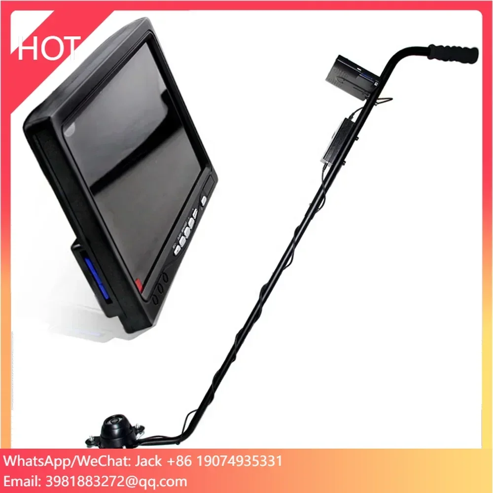 Telescoping handle Undercarriage Under car Inspection Mirror detector vehicle security search Mirrors with wheels and Led light