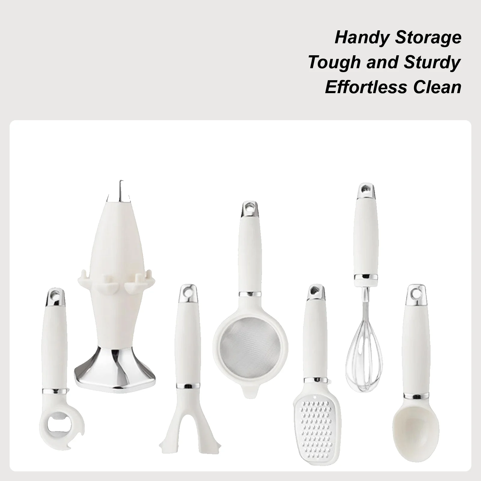 

Kitchen Cooking Utensils Set Cooking Tool Set With Holder Shredder Peeler Egg Beater Net Drain For Holiday Meal Preparation