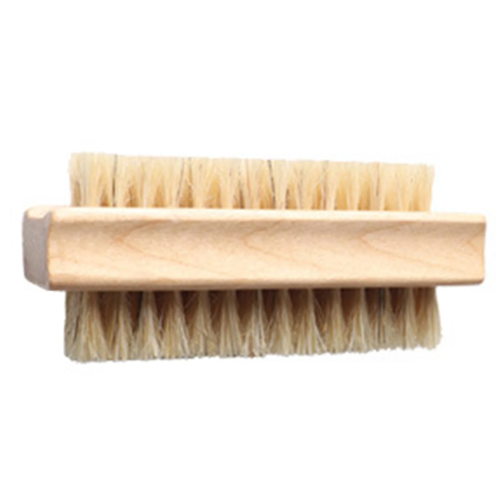 Double-sided Nail Brush Manicure Pedicure Wood Handle Soft Remove Dust Nail Cleaning Brush For Nail Care Scrubbing Tools