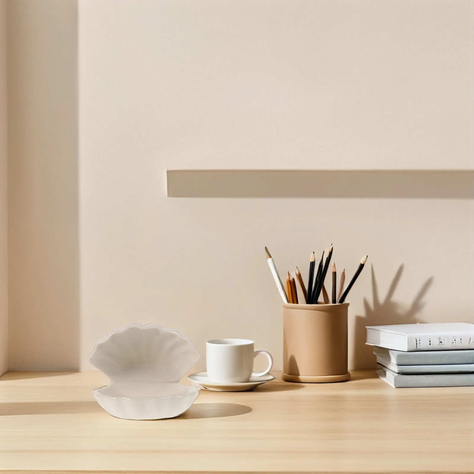 

Блюдо для безделушек в виде ракушки, небольшой керамический держатель для колец в виде ракушек, декоративный поднос для ювелирных изделий, туалетный столик для ванной комнаты, органайзер для спальни