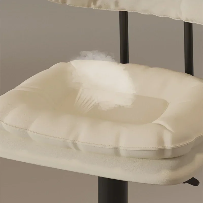 لطيف مقهى كريم نمط كراسي بار البساطة الحليب الشاي مخزن كراسي بار دوارة قابل للتعديل أثاث المنزل Banqueta HBBC