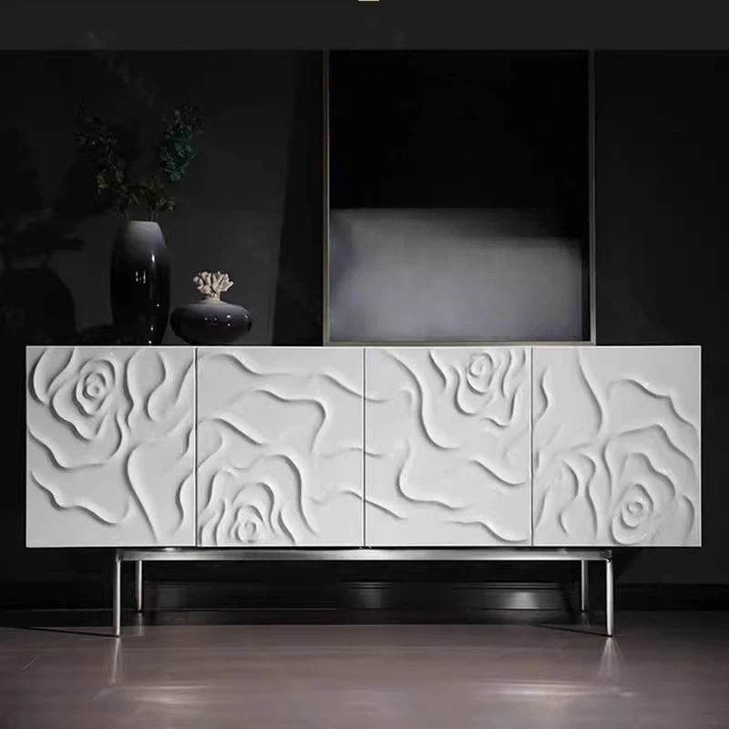 DSA minimalist dining side cabinet entrance household storage light luxury side cabinet wine and tea cabinet