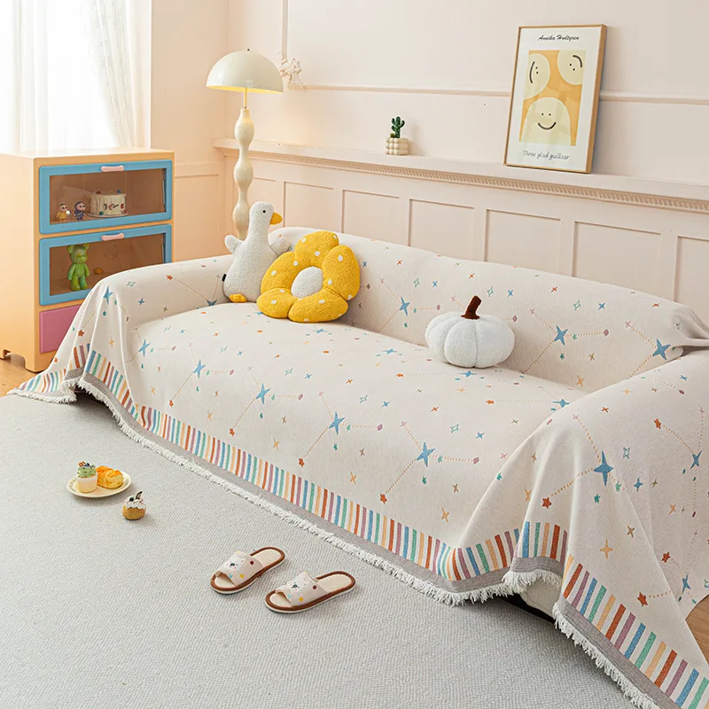 Chenille Sofa Towel Sofa Blanket Sofa Protective Cover Multi-color Machine Washable Fully Covered Suitable for Various Scenarios