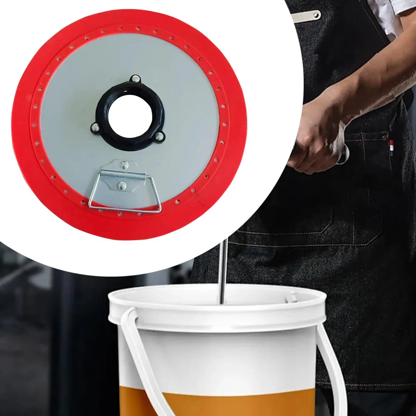 Universal Oil Suction Pan Double Layer Grease Tray with Handle for Car and Machinery Maintenance Universal Oil Suction Pan Double Layer Grease Tray with Handle for Car and Machinery Maintenance