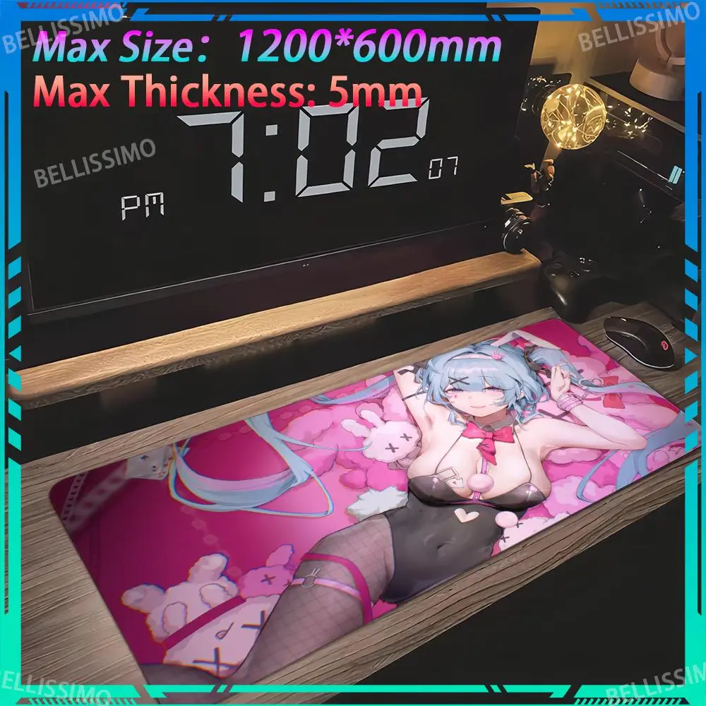 

M_miku desktop accessories Ergonomic mouse pads art New products Pad Esports mouse pads Oversized Gaming Mouse Pad