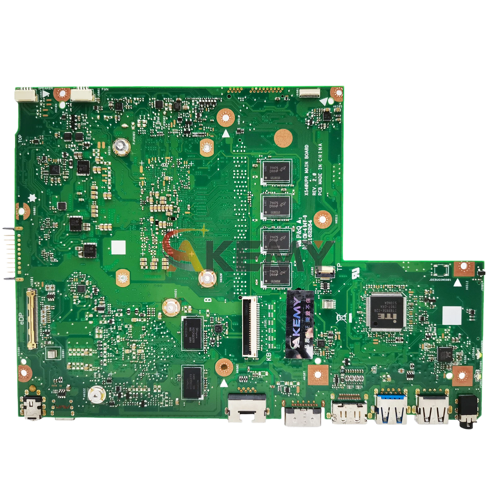 X540UP Laptop Motherboard For ASUS X500U X540U A540U X540UPR X540UP P540U F540U R540U K540U Mainboard With I3 I5 I7 CPU Tests OK