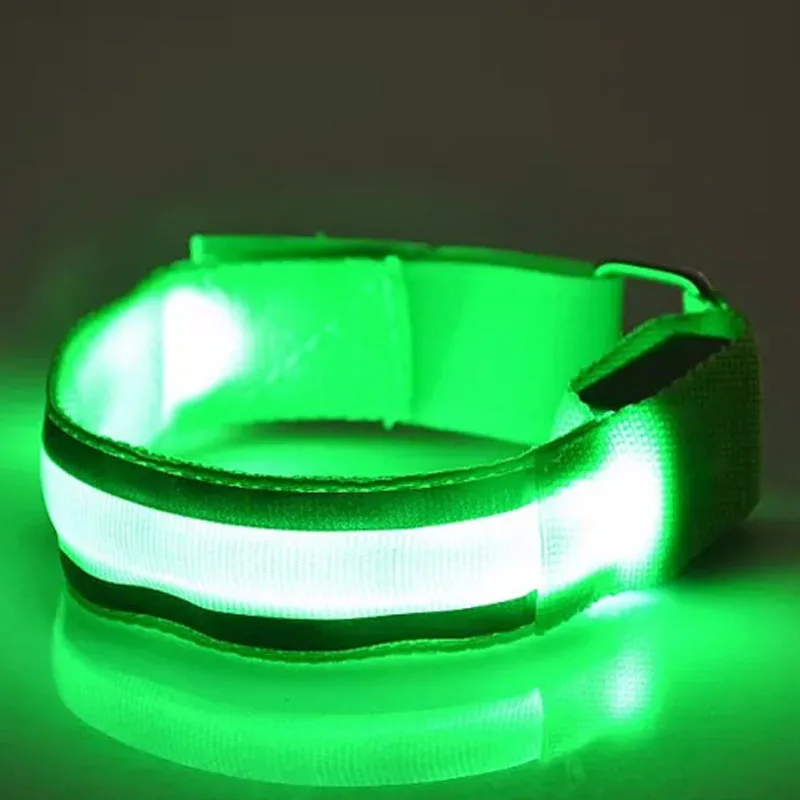 1Pcs LED Glow Bracelets Light Up Wristbands Flashing Arm Wrist Bands Luminous Sports Party for Kids Adults    Halloween